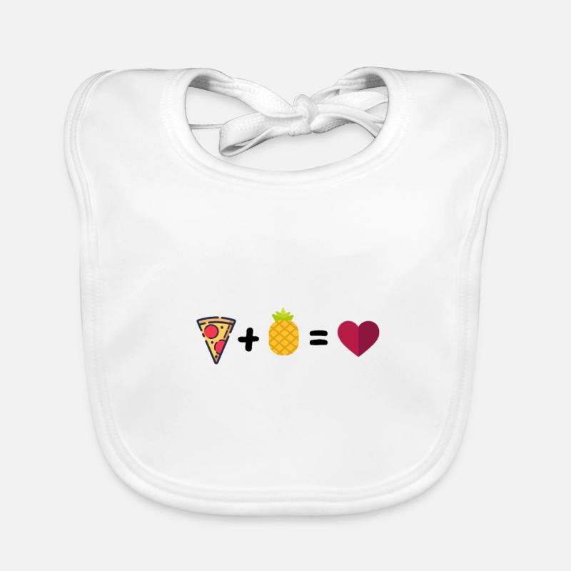 Pizza mit Ananas Baby Bio-Lätzchen