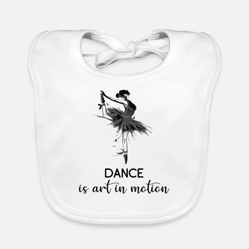 La danse est un art en mouvement - danseuse de ballet Bavoir bio Bébé