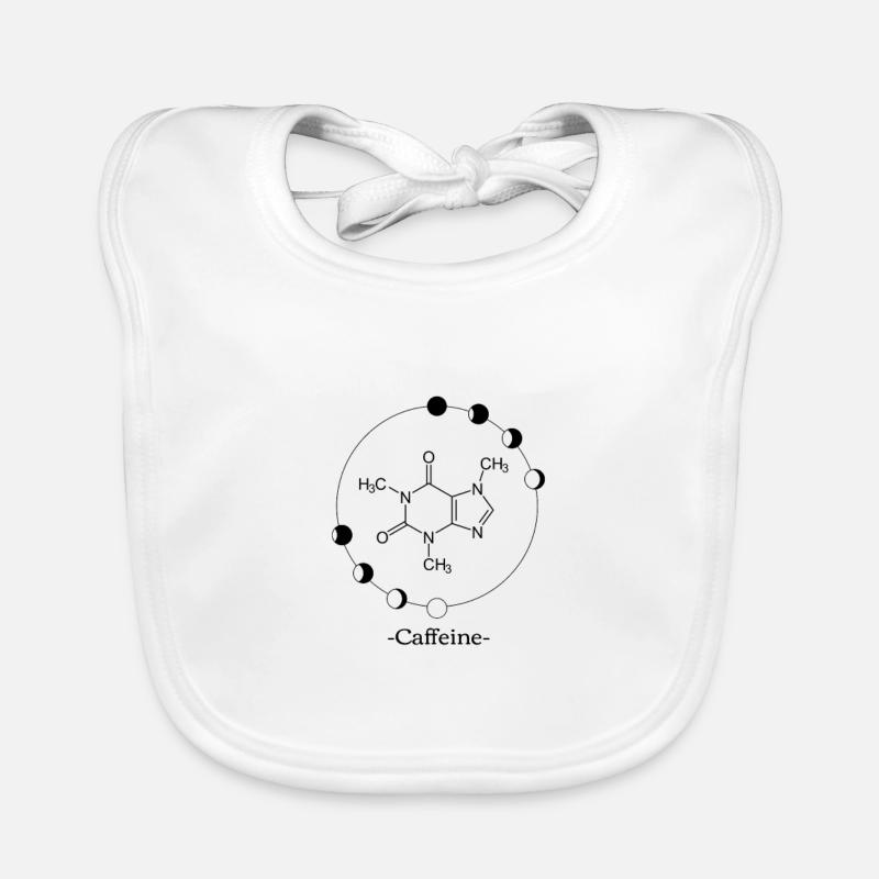 Molécule de caféine avec contour Bavoir bio Bébé