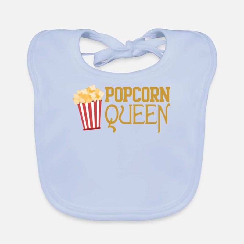 Gut zu hören, weil man Poppin' Popcorn Quee genannt wird Baby Bio-Lätzchen