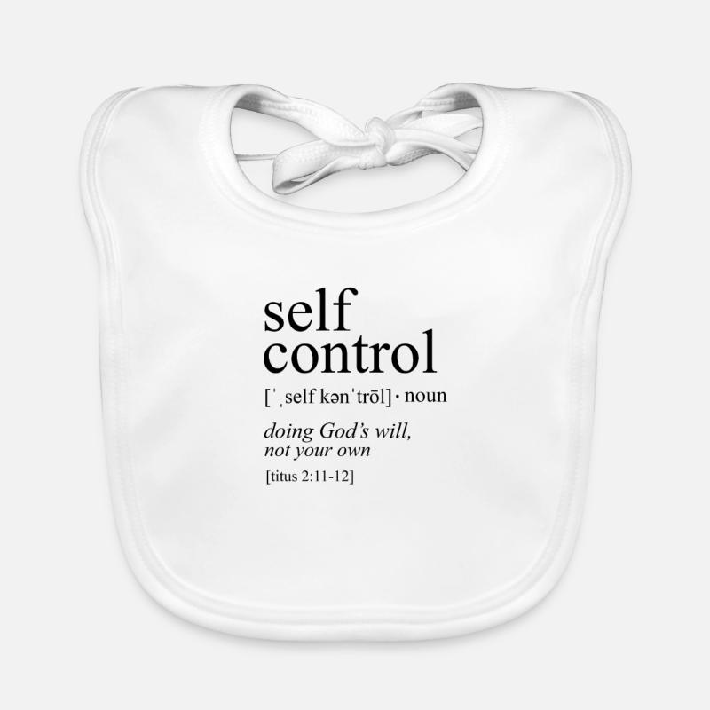 God Self-Control Organic Baby Bibs