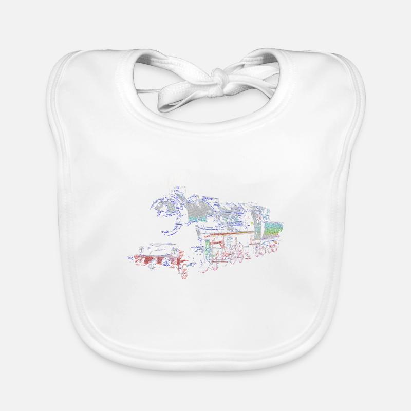 Les trains Bavoir bio Bébé