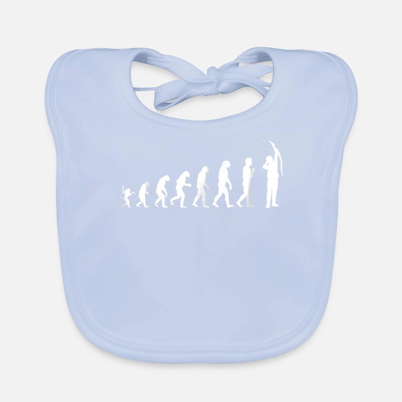Funny Archery Evolution For Bow Hunters Baby Bio-Lätzchen