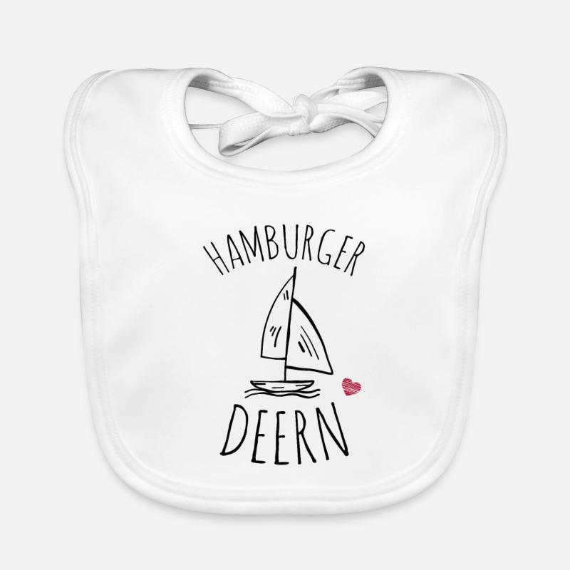 Segelboot Hamburger Deern Baby Bio-Lätzchen