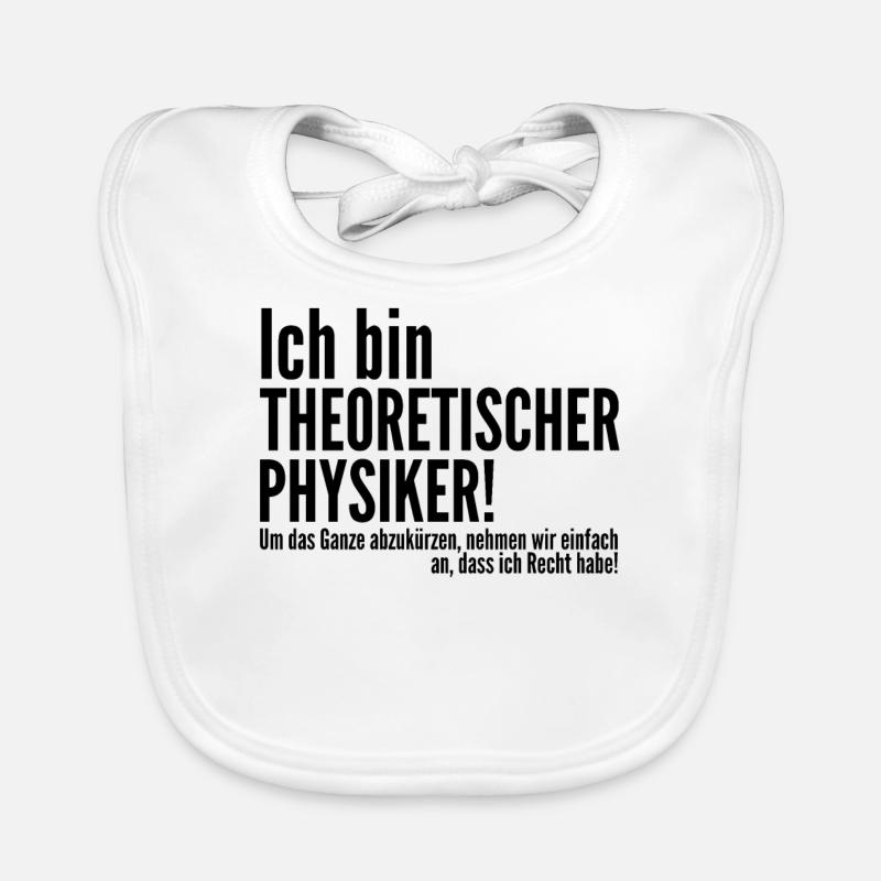 theoretischer Physiker - Baby Bio-Lätzchen - Weiß