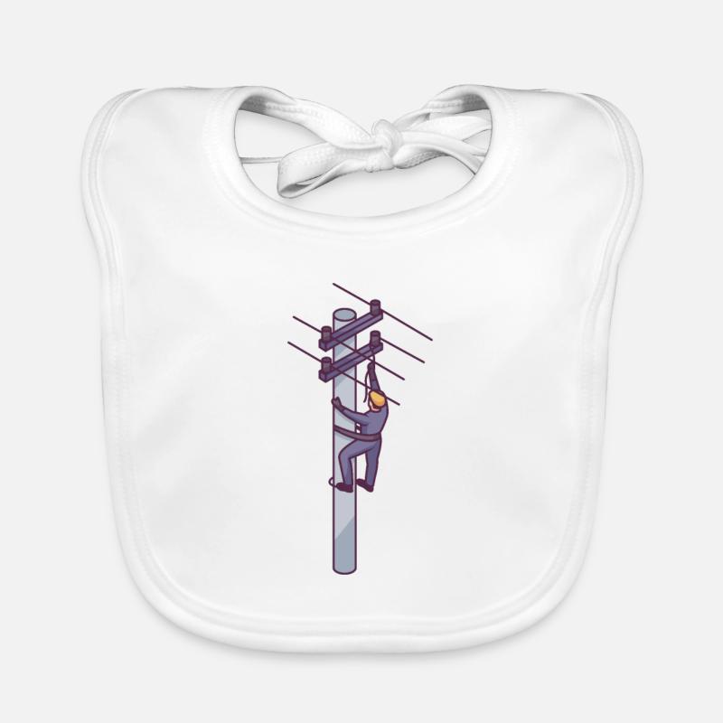 Utility Worker Organic Baby Bibs
