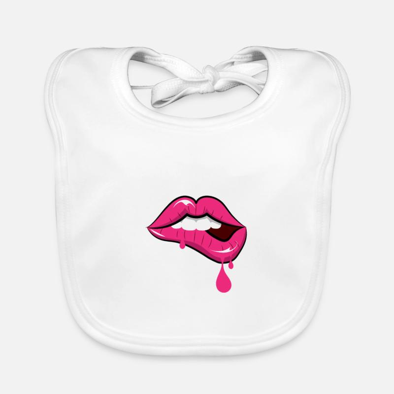 Rainbow, Botox, Glossy, Lipgloss, Slimy Organic Baby Bibs