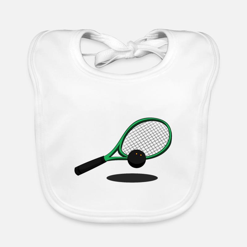 Squash Squash Racket Squashing Squash Organic Baby Bibs