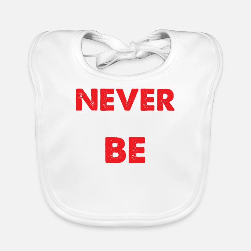 NEVER GIVE UP Baby Bio-Lätzchen
