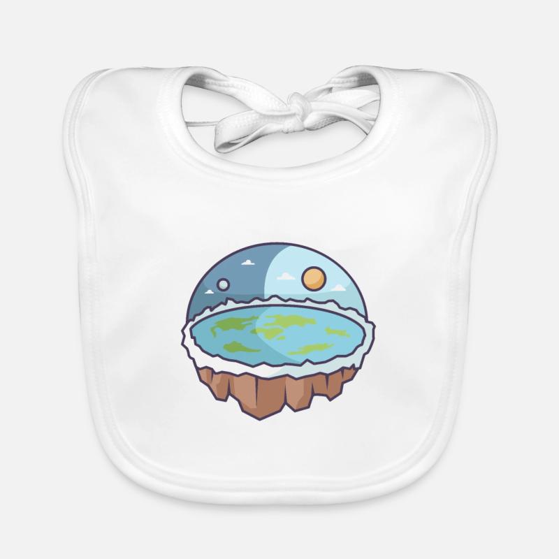 Flat Earth Organic Baby Bibs