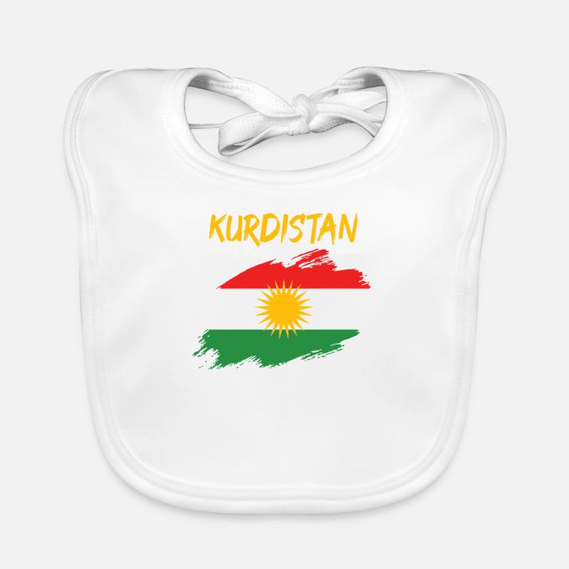 Drapeau drapeau kurde Kurdistan drapeau Bavoir bio Bébé