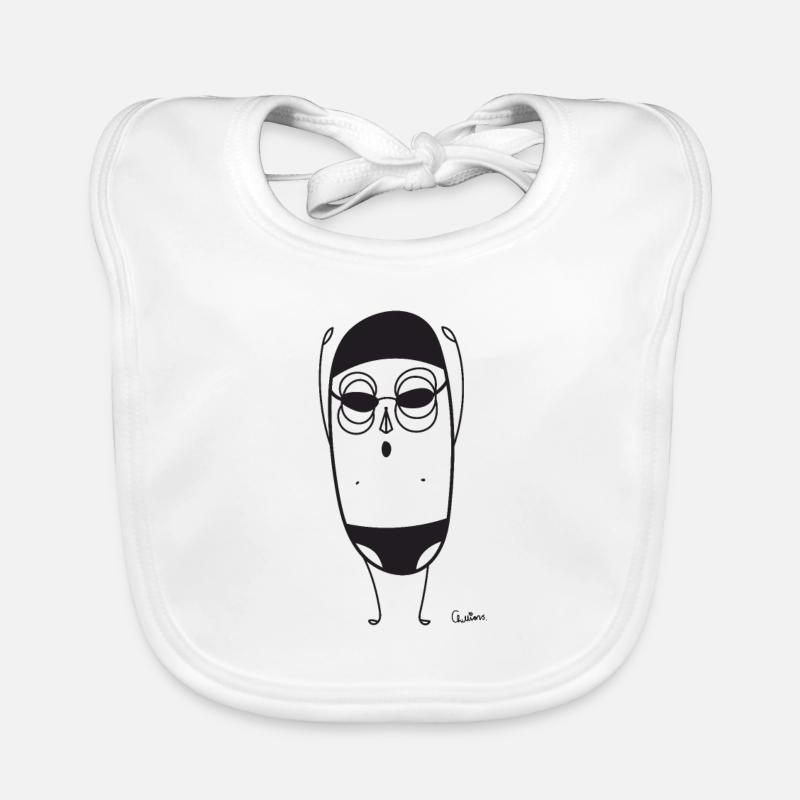 Flotteur de piments - Bavoir bio Bébé - blanc