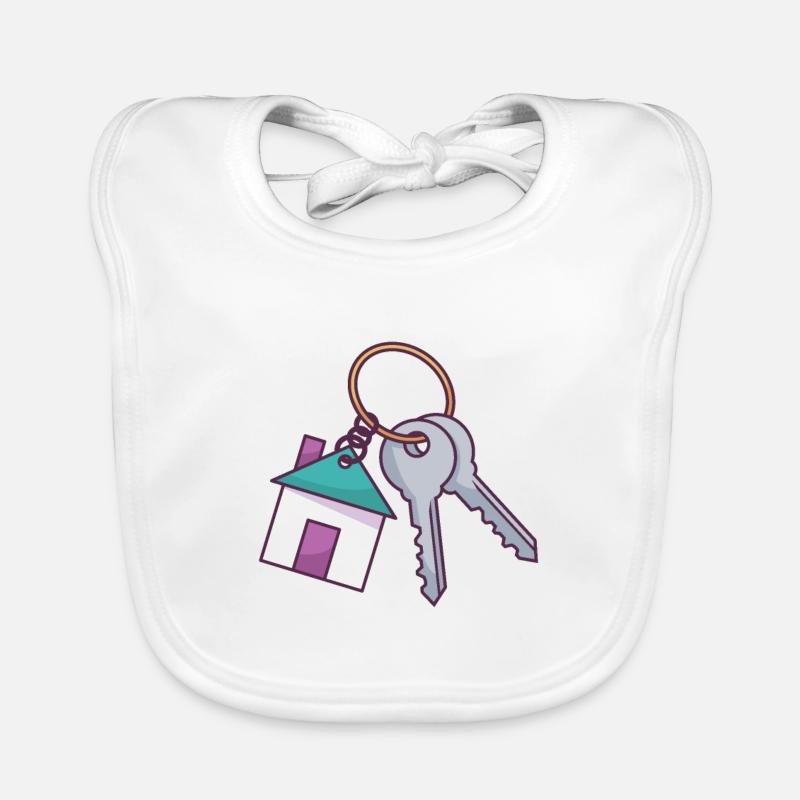 Porte-clés maison Bavoir bio Bébé