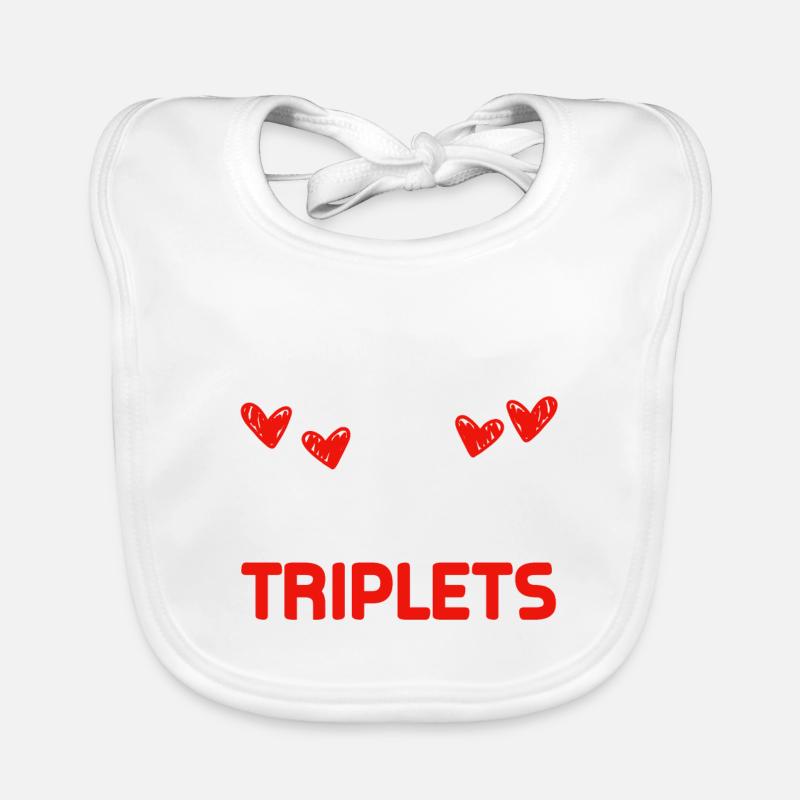 Mère de triplés triplés maman enceinte Bavoir bio Bébé