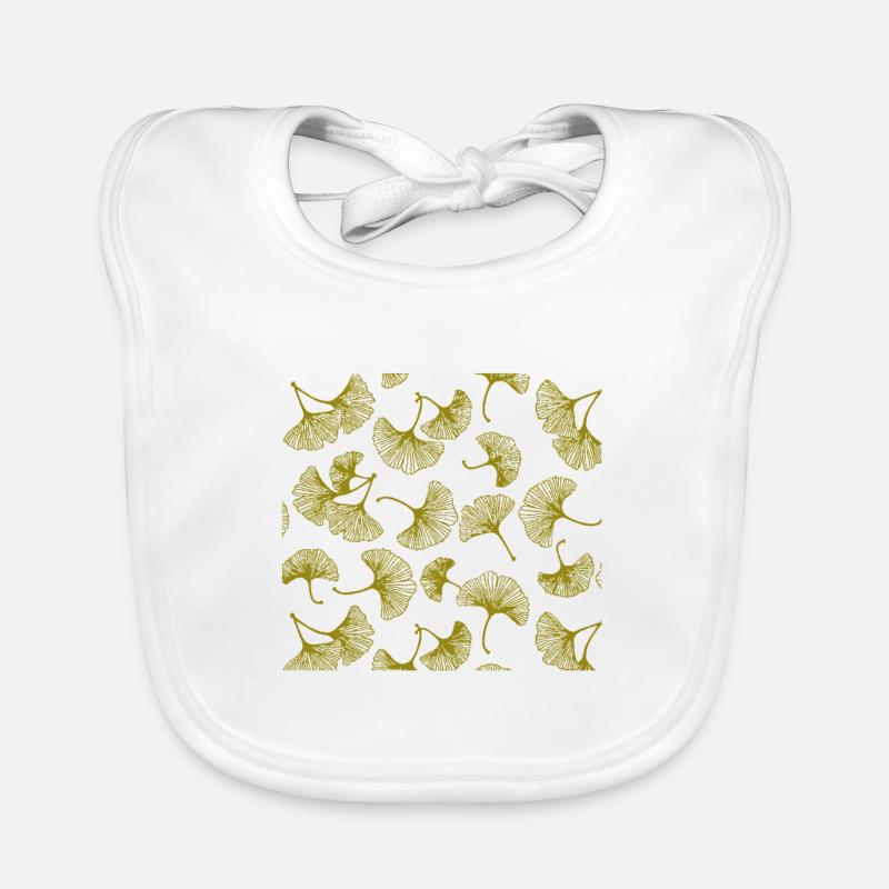 Feuilles de gingko Bavoir bio Bébé