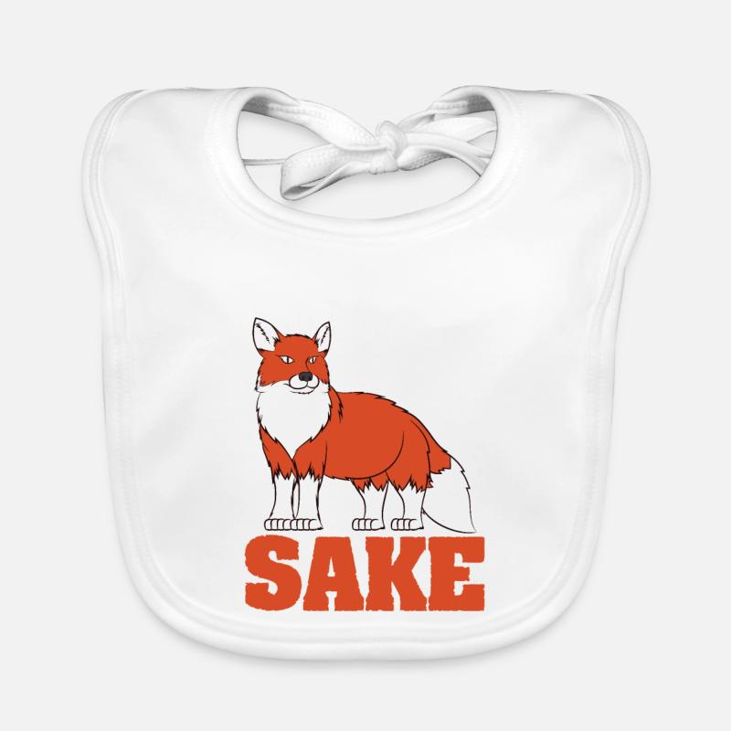 Funny Fox Statement - Oh For Fox Sake Organic Baby Bibs