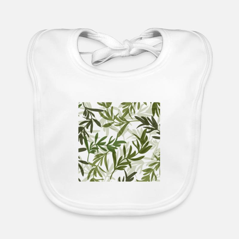 Feuilles Bavoir bio Bébé