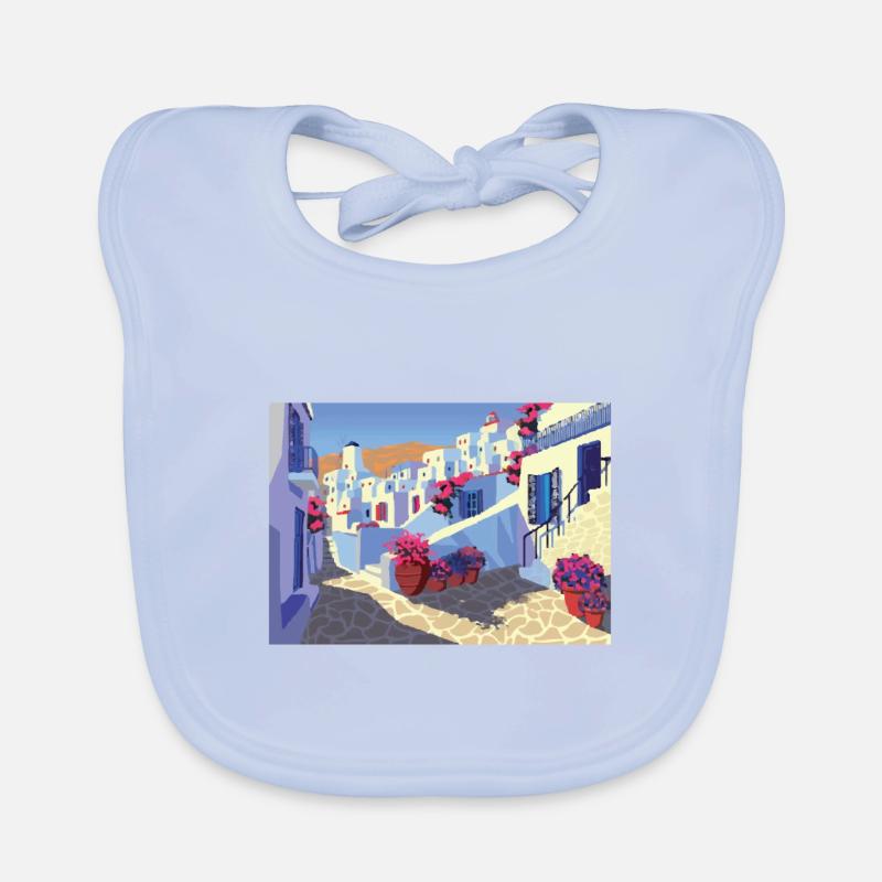 Grèce Bavoir bio Bébé