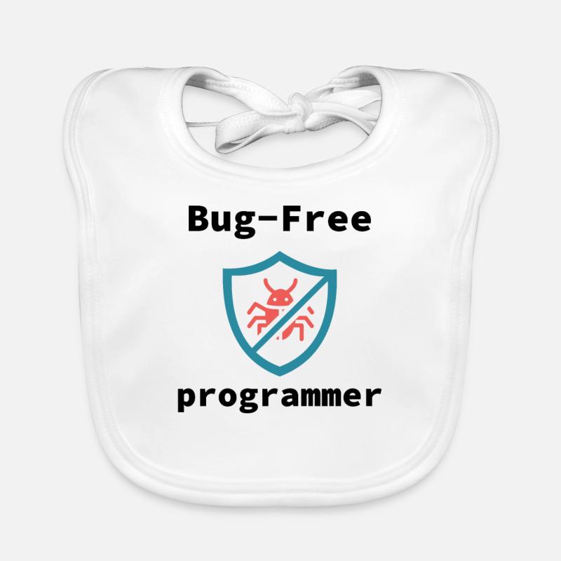 Programmeur sans bogue, programmation sans bogue Bavoir bio Bébé