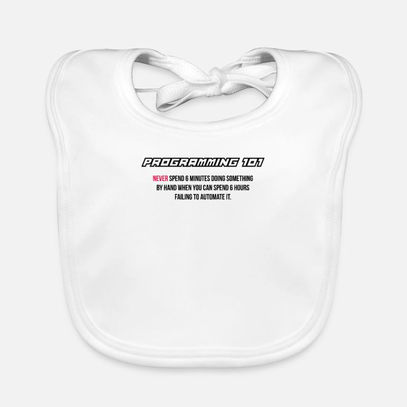Funny automation, programming, computer science Organic Baby Bibs
