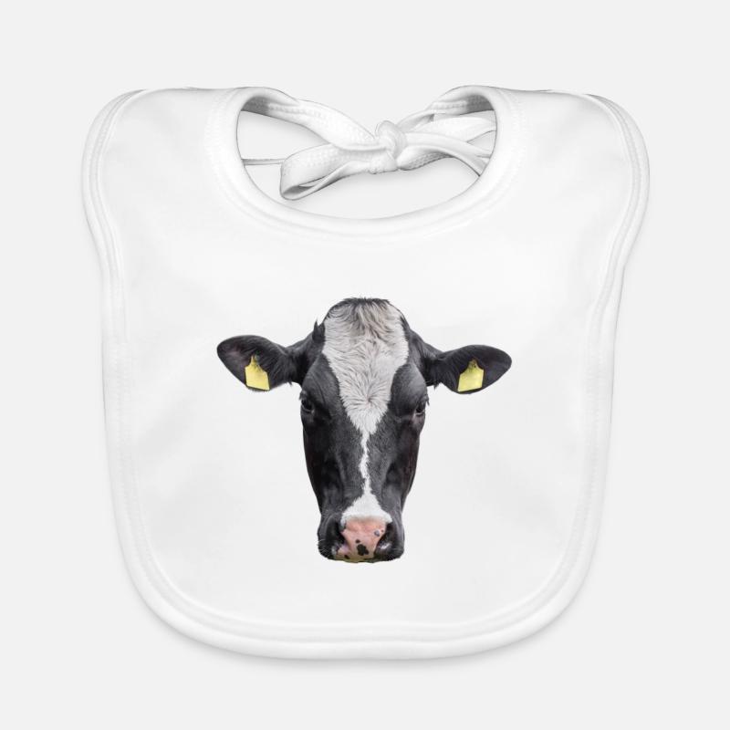 Vache. Vache. Bavoir bio Bébé