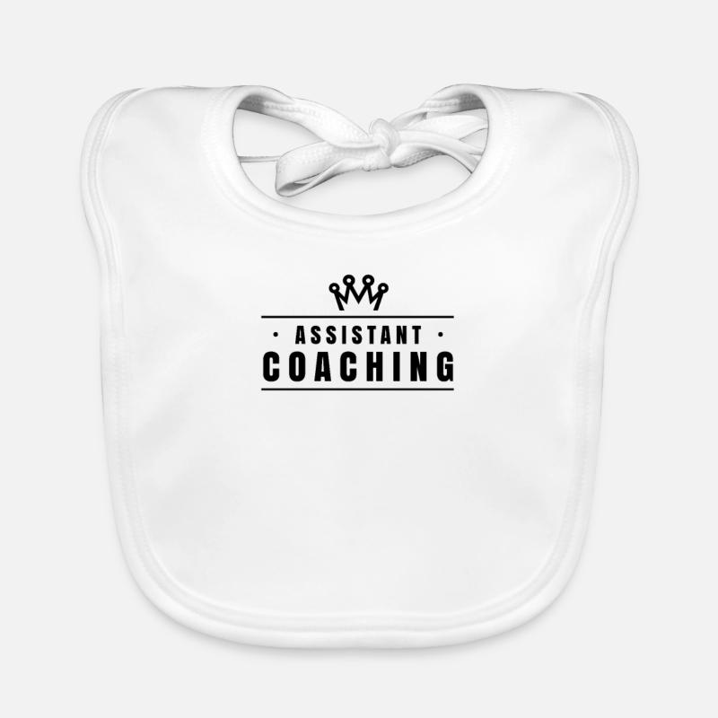 Assistant coach, assistant coach, assistant coach Organic Baby Bibs