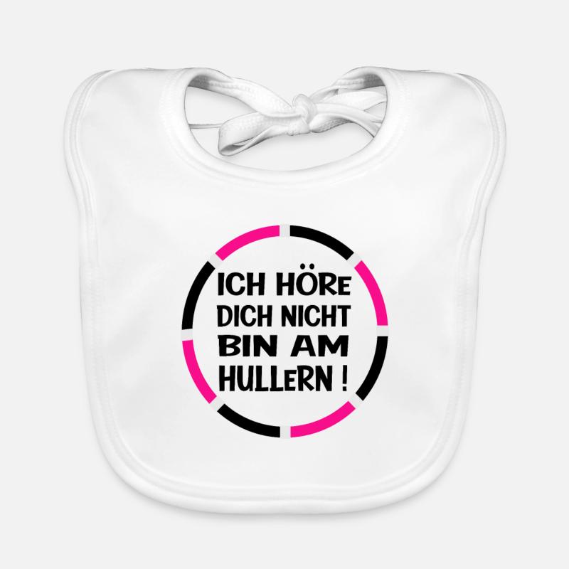 lustige Hullern Hooping Sprüche Geschenk Baby Bio-Lätzchen