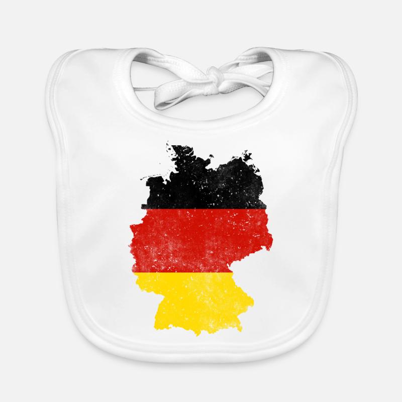Germany map flag gift Organic Baby Bibs