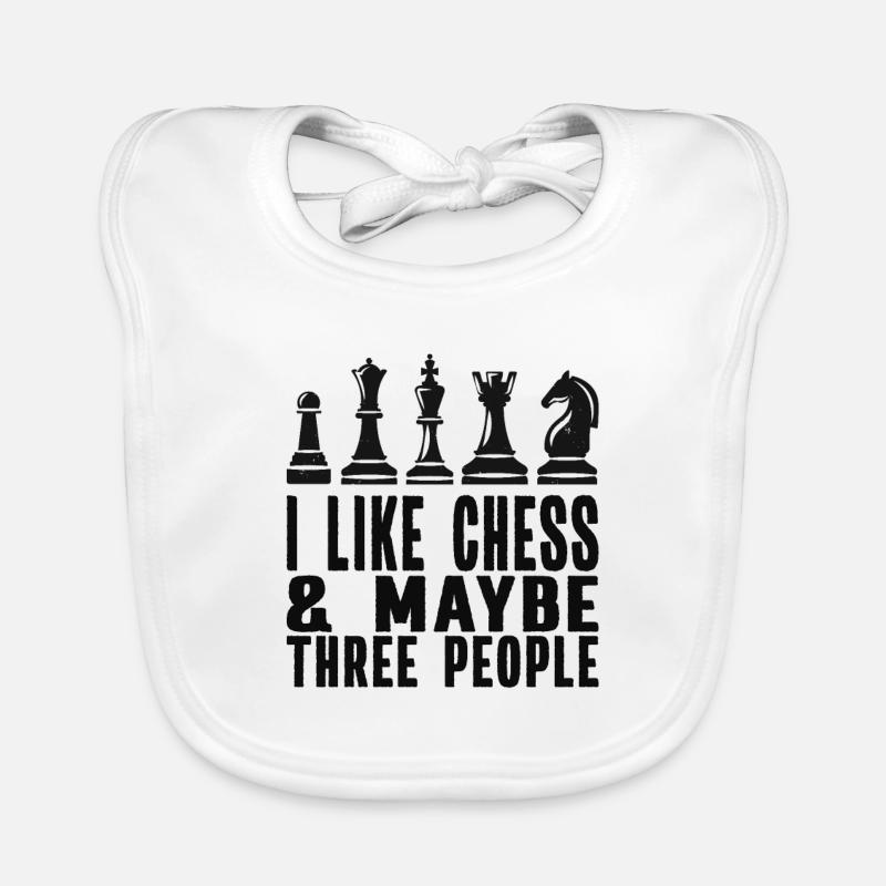 Échecs Bavoir bio Bébé