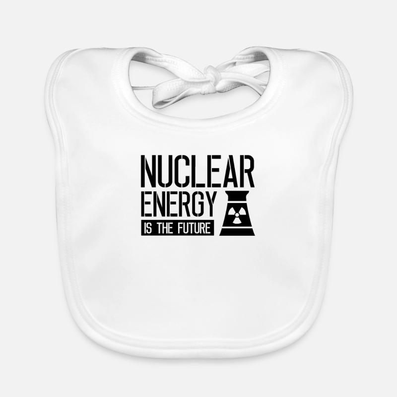 Kernkraft ist die Zukunft Kernenergie Atomkraft Baby Bio-Lätzchen
