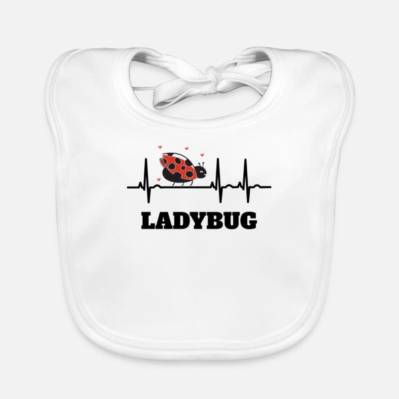 Ladybug Ladybug ECG Gift Idea Organic Baby Bibs
