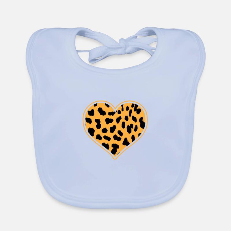 Leopard Endes Baby Bio-Lätzchen