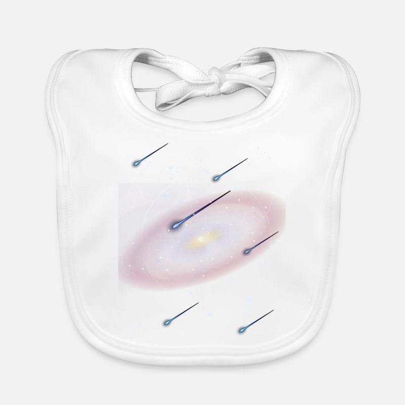 Astronomie - Bavoir bio Bébé - blanc
