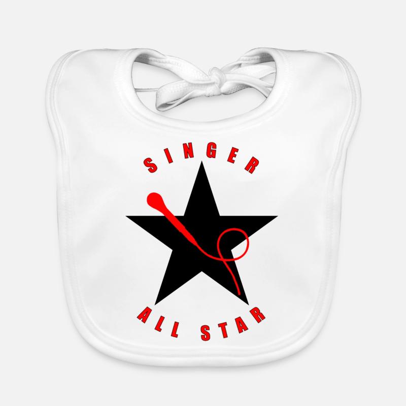 Singer - Singer - Singing Organic Baby Bibs