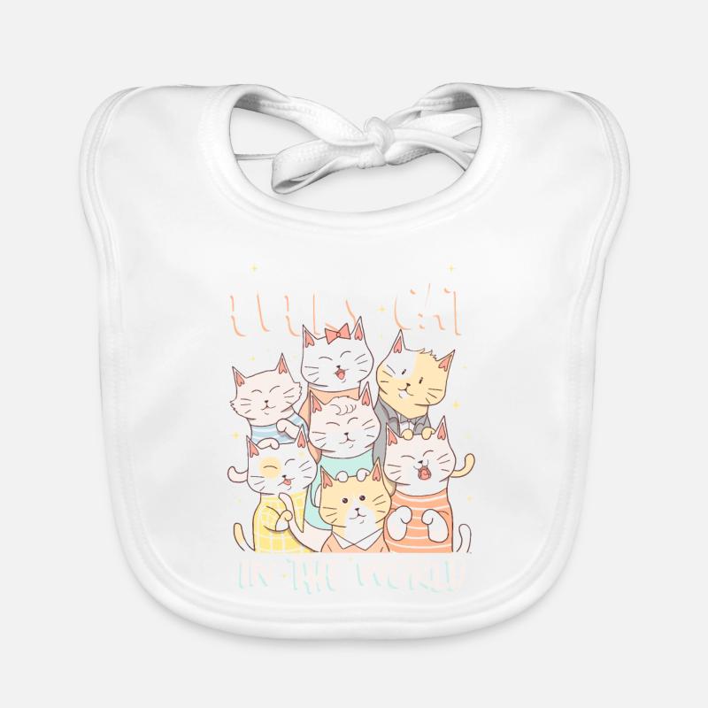 Chat Bavoir bio Bébé