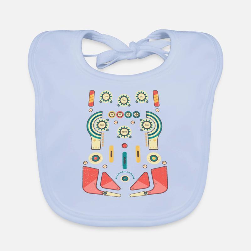 Cool rétro flipper arcade - flipper arcade machine Bavoir bio Bébé