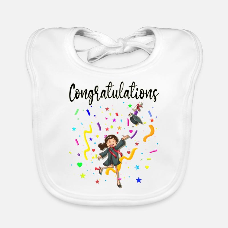 Congratulations Organic Baby Bibs