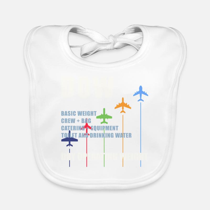 DOW Dry Operating Weight Flugzeug Gewicht Geschenk Baby Bio-Lätzchen