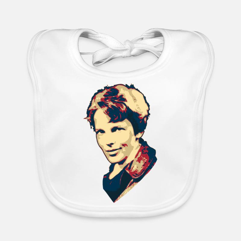 Amelia Earhart Baby Bio-Lätzchen