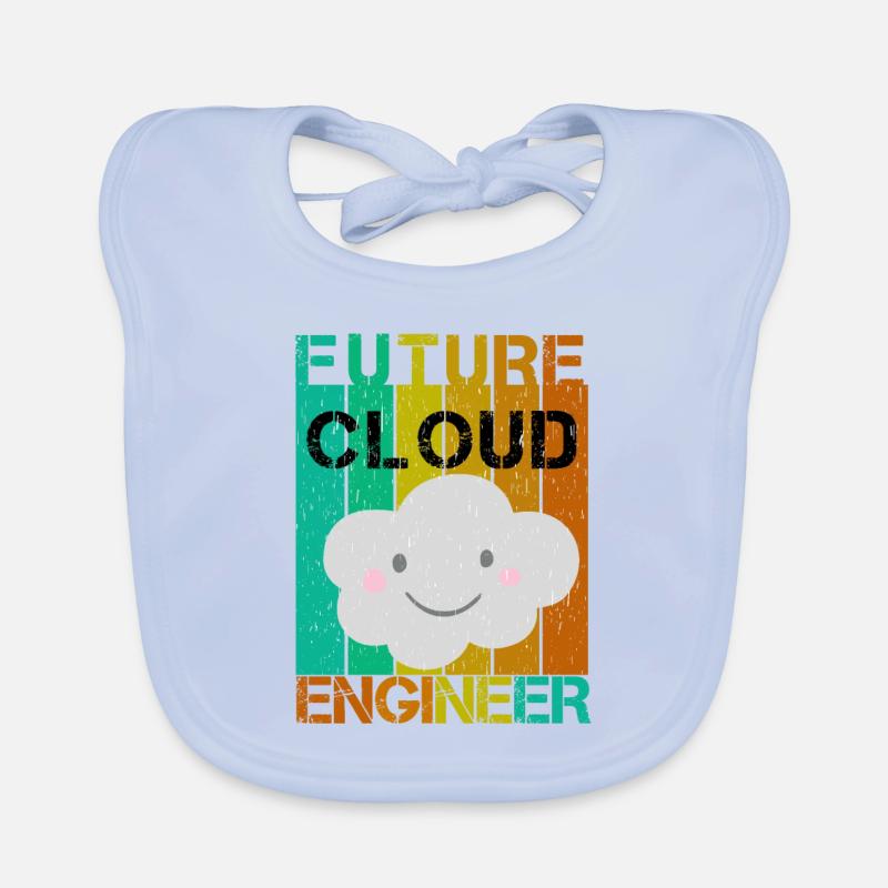 FUTUR INGÉNIEUR CLOUD Bavoir bio Bébé