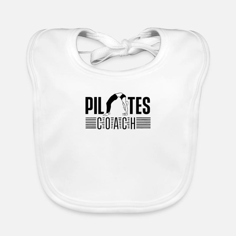 Pilates Trainer Workout Spruch Kurs Training Baby Bio-Lätzchen
