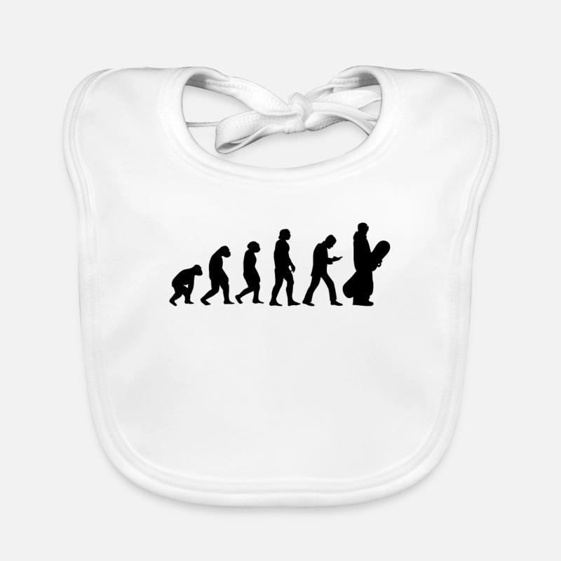 Snowboarding Snowboarders Evolution Snowboard Baby Bio-Lätzchen