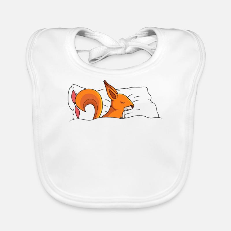 Offizielles Schlafshirt Eichhörnchen Geschenk Baby Bio-Lätzchen