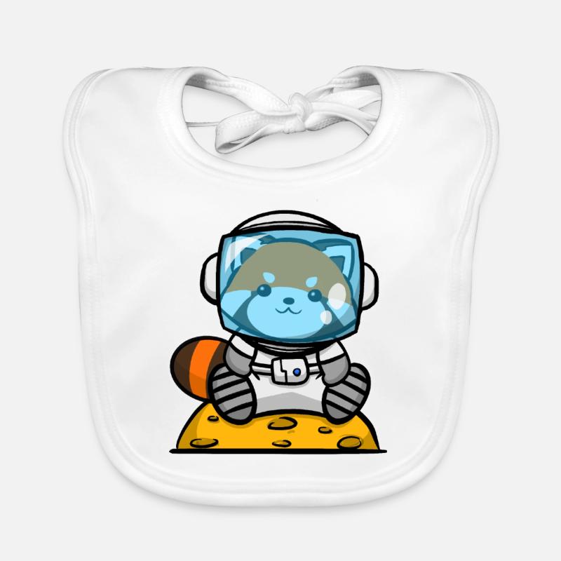 Roter Panda Astronaut Baby Bio-Lätzchen