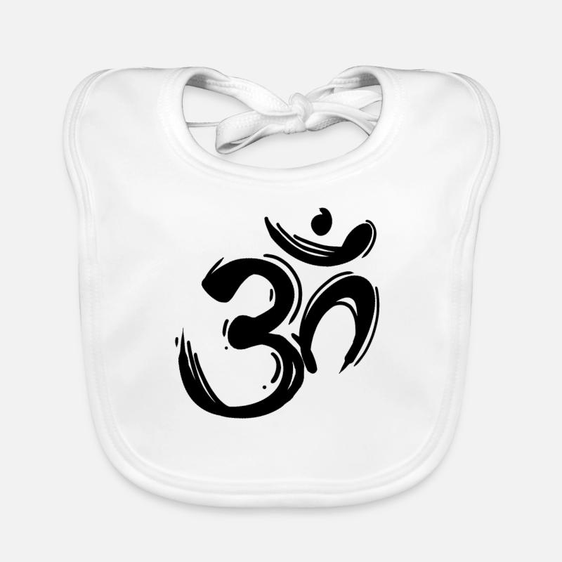Om signe noir Bavoir bio Bébé