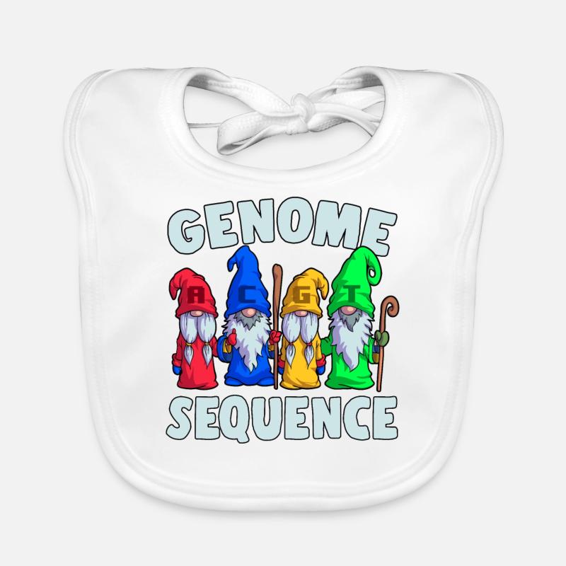 Séquence du génome Funny Gnome Biology Science Pun Bavoir bio Bébé