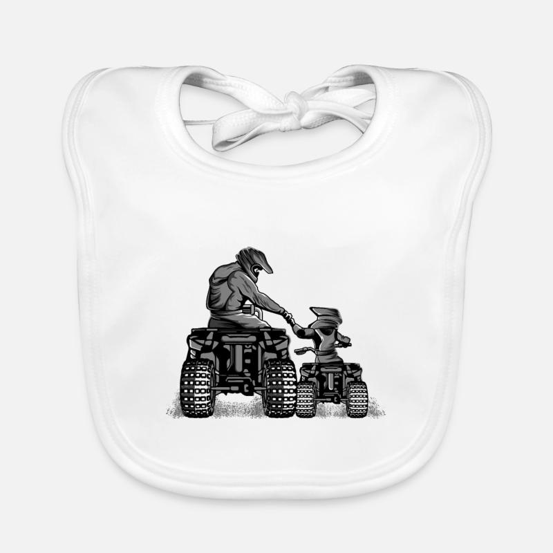 Quad Vater und Tochter Geschenk Baby Bio-Lätzchen
