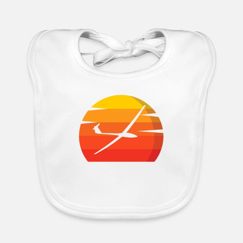 Gliding glider sunset Organic Baby Bibs