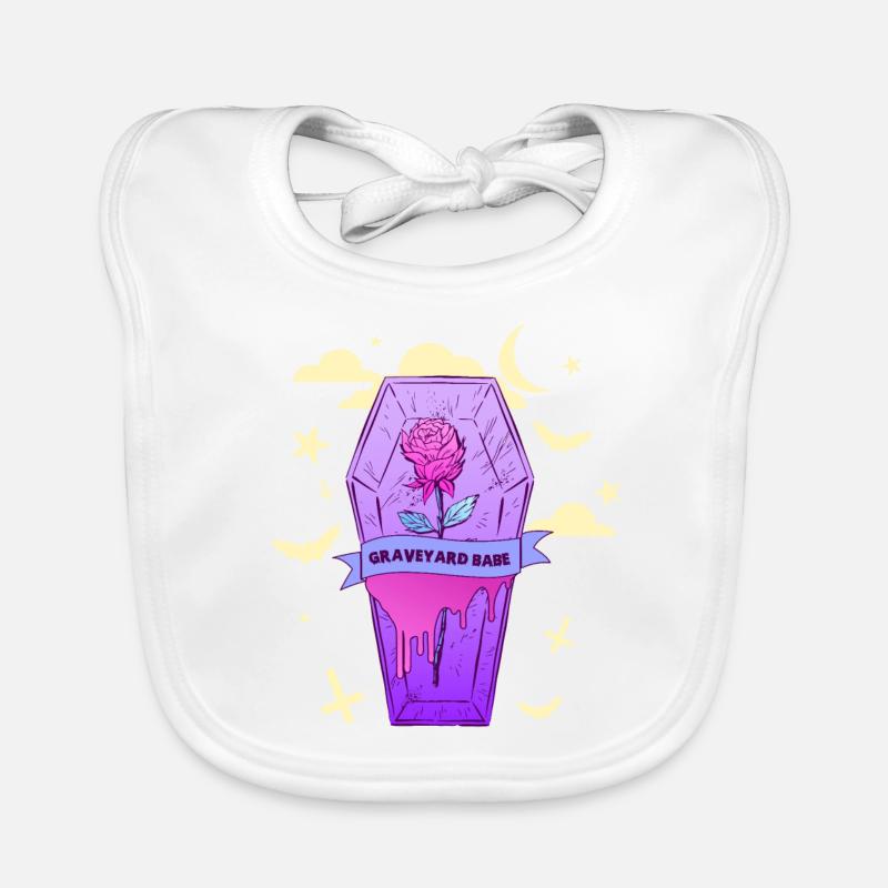 Graveyard Babe, Pastel Goth E-Girl Soft Goth Bavoir bio Bébé