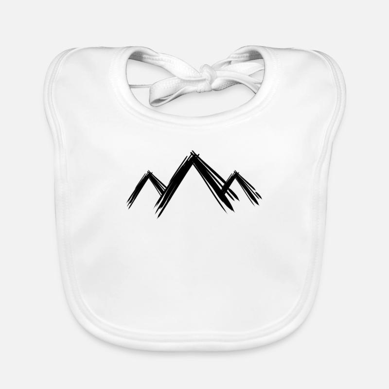 Berg Berge Wandern Baby Bio-Lätzchen